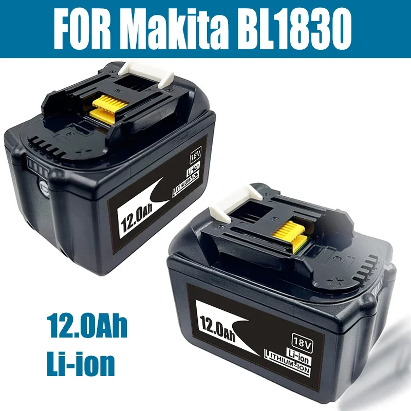 

100% BL1860 Rechargeable Battery 18V 12000mAh Lithium ion for Makita 18v Battery BL1840 BL1850 BL1830 BL1860B LXT 400