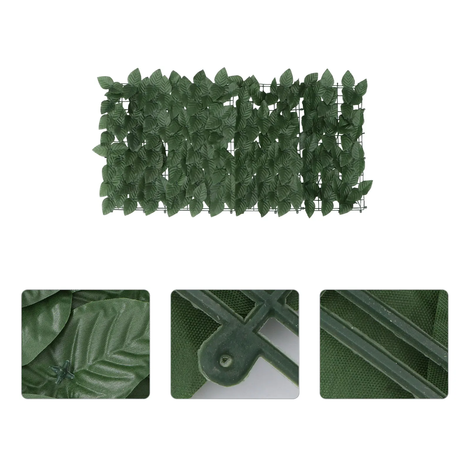 

Artificial Hedges Silk Flower Fence Leaf Panel Outdoor Plants Realistic Thick UV Balcony Garden Decor Lightweight High Density