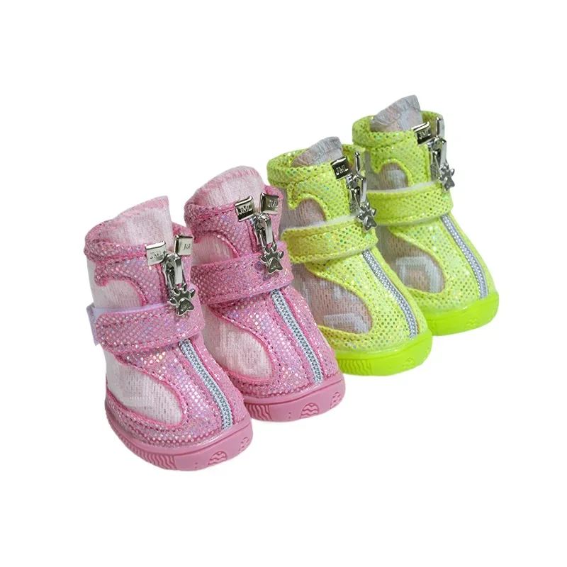 Gorgeous Small and Medium-sized Dog Shoes Breathable Cross-border Grinding Breathable Comfortable Dog Shoes.