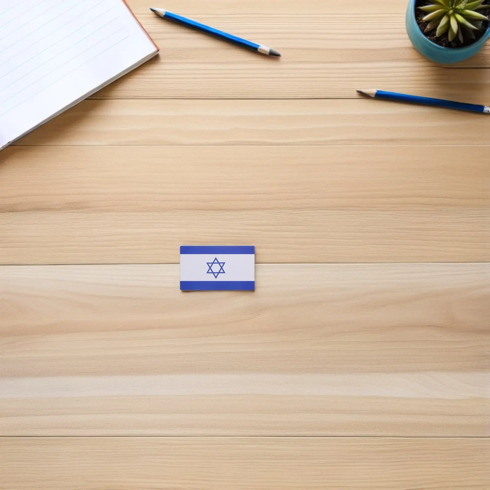 

2 Rolls Israeli Flag Sticker Party Supplies DIY Planner Stickers Adhesive Scrapbook Decals Labels