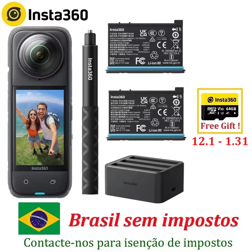 Insta360 X4 Action Camera 2290mAh Battery 8K Video 10M Waterproof FlowState Stabilization Insta 360 X 4 Sports Camera In Stock