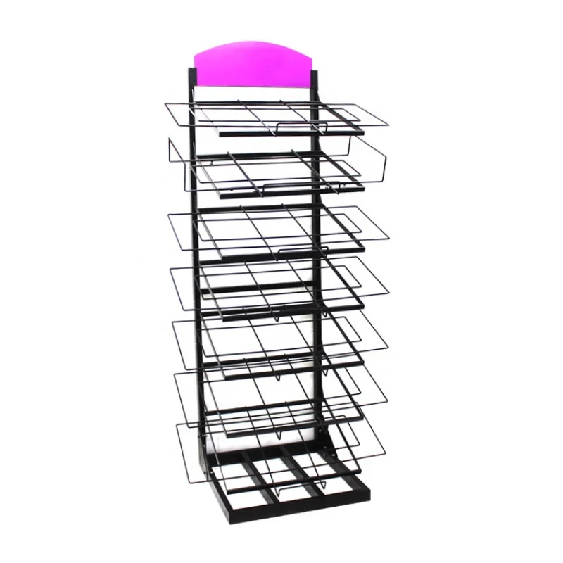 custom.APEX Floor Standing Metal Wire Display Rack Layers Hanging Accessories Product Wire Display Stand