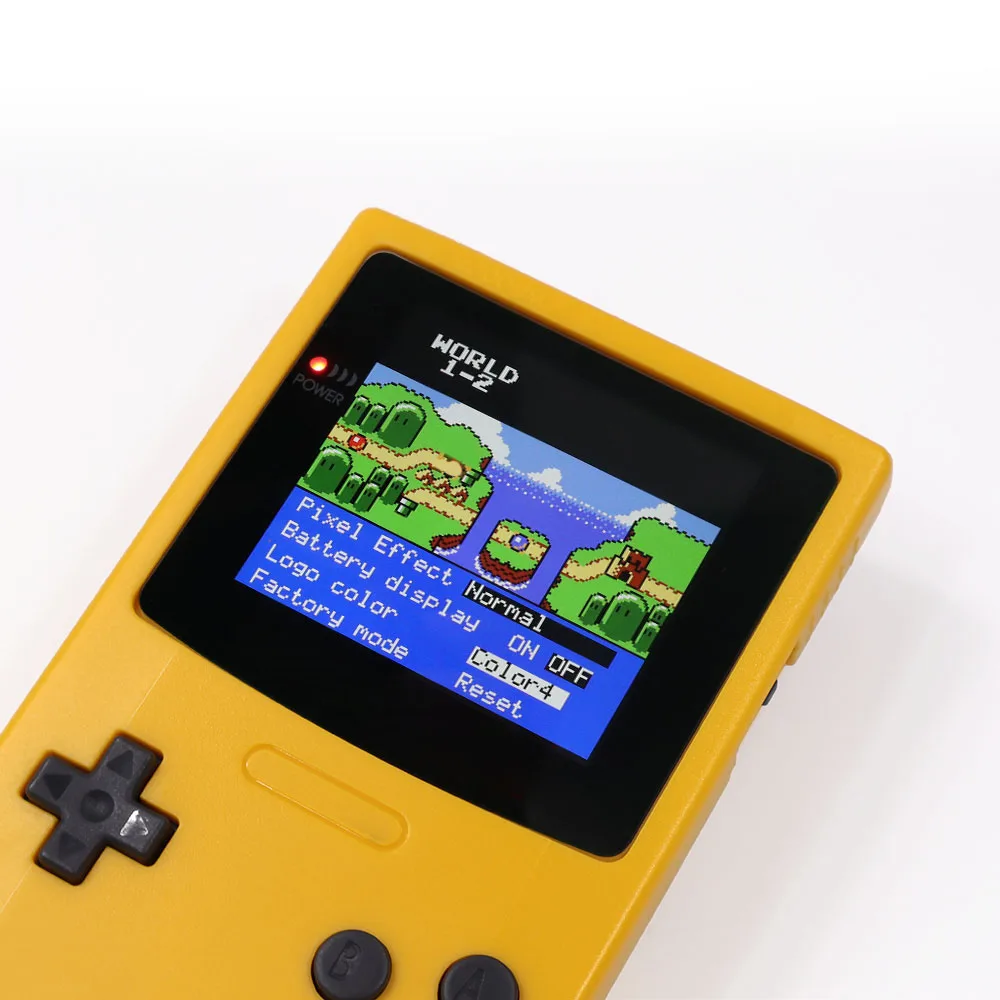 Picture 6: Q5 GBC IPS LCD Backlight Screen Logo Color Changeable Kits With Pre-cut Shell Adjustable OSD menu For GameBoy Color Console