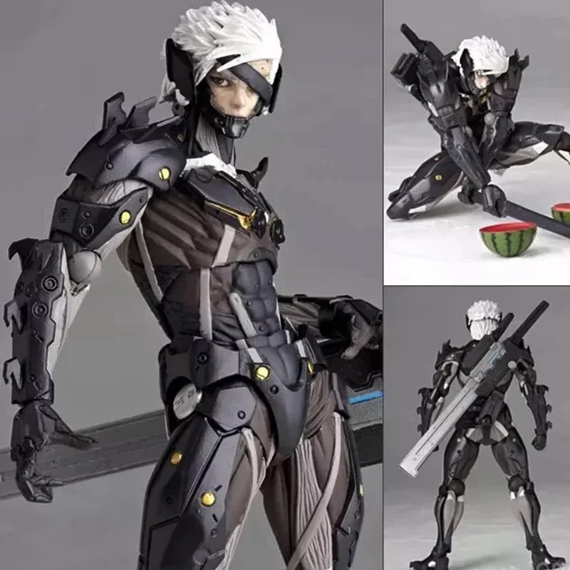 14cm Yamaguchi 140 Ex-Metal Gear Rising: Raiden Figurine RAIDEN Rise Collection Model Gk Figure Ornaments Kid Birthday Toys Gift