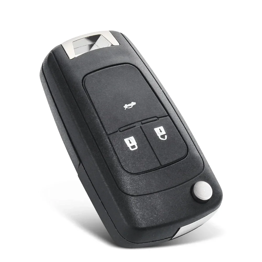 KEYYOU new 1pcs For Chevrolet Cavalier Aveo 2020 Fob HU100 Blade 2/3 Buttons Flip Folding Remote Car Key Shell Case view 4