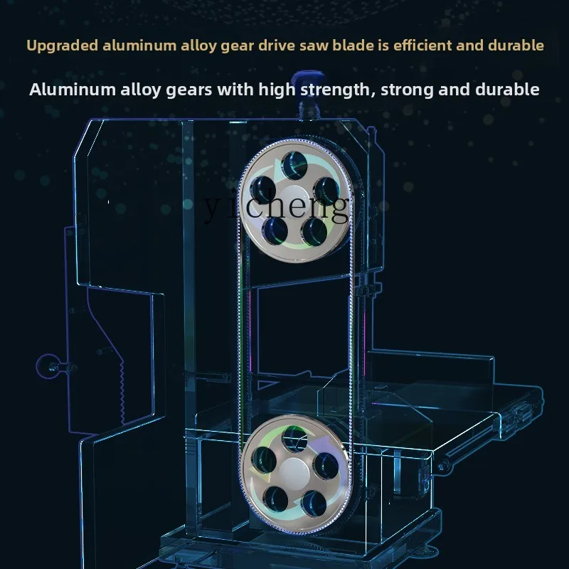 XL Bone Sawing Machine Commercial Electric Bone Cutting Machine Large Desktop Frozen Meat Cutting Machine Frozen Fish Household