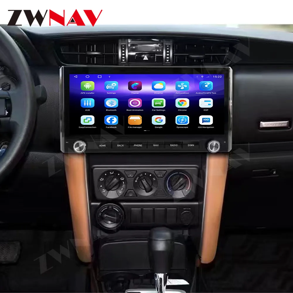 12.3 '' Car Radio Player For Toyota Fortuner 2015-2021 Auto Android Intelligent Touch Screen Wireless  Multimedia Video Carplay