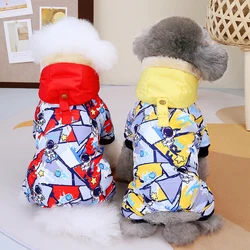 Astronaut Winter Dog Clothes For Small Medium French Bulldog Warm Pet Coat Jacket Overalls S 3XL Chihuahua Apparel Waterproof