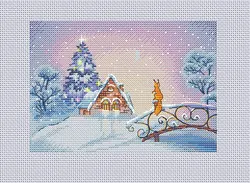 ZZ1295 Homefun Cross Stitch Kit Package Greeting Needlework Counted Cross-Stitching Kits New Style Counted Cross Stich Painting