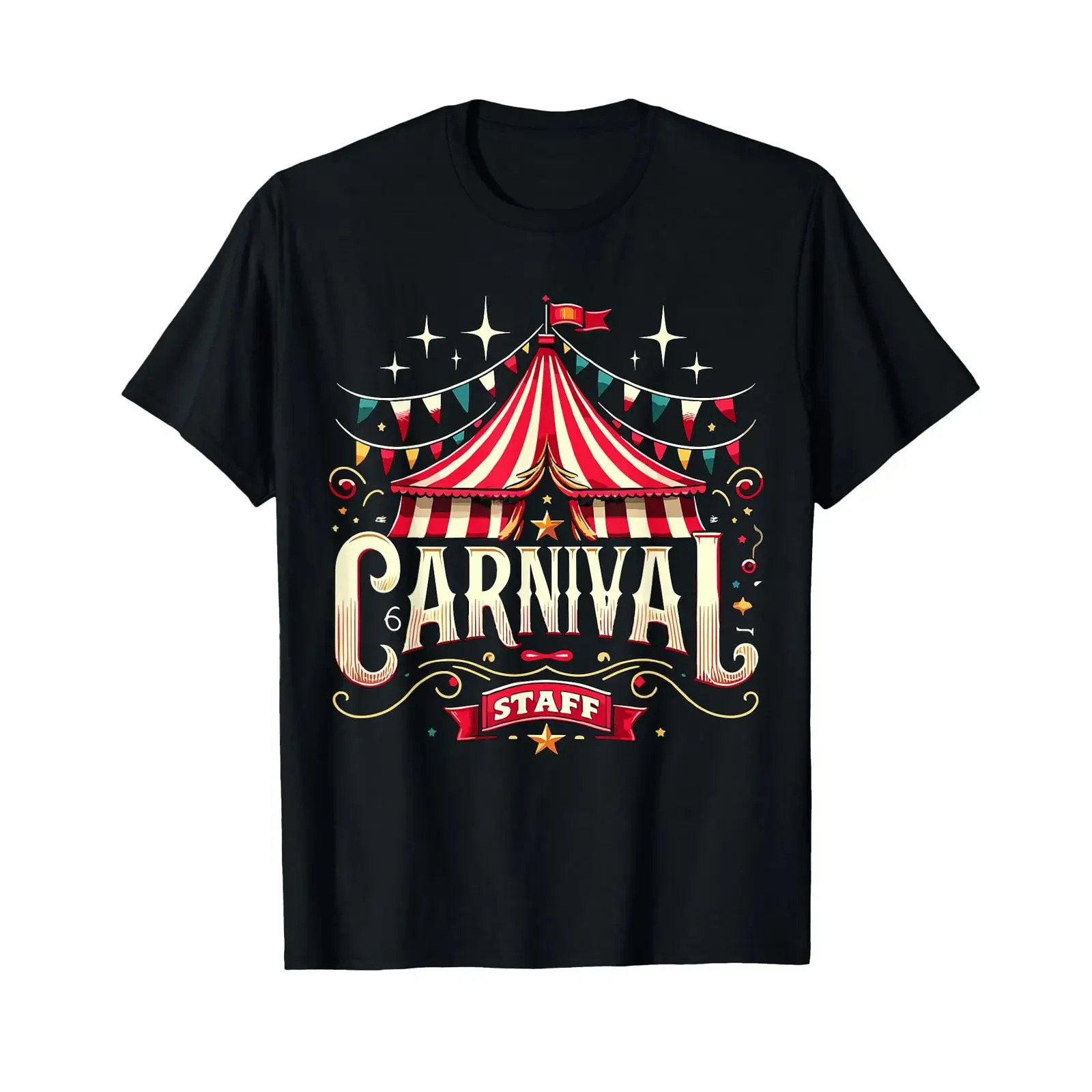 Carnival Staff Circus Matching T Shirt vintage Washed designer clothes streetwear Stretched Versatile Stylish Slightly