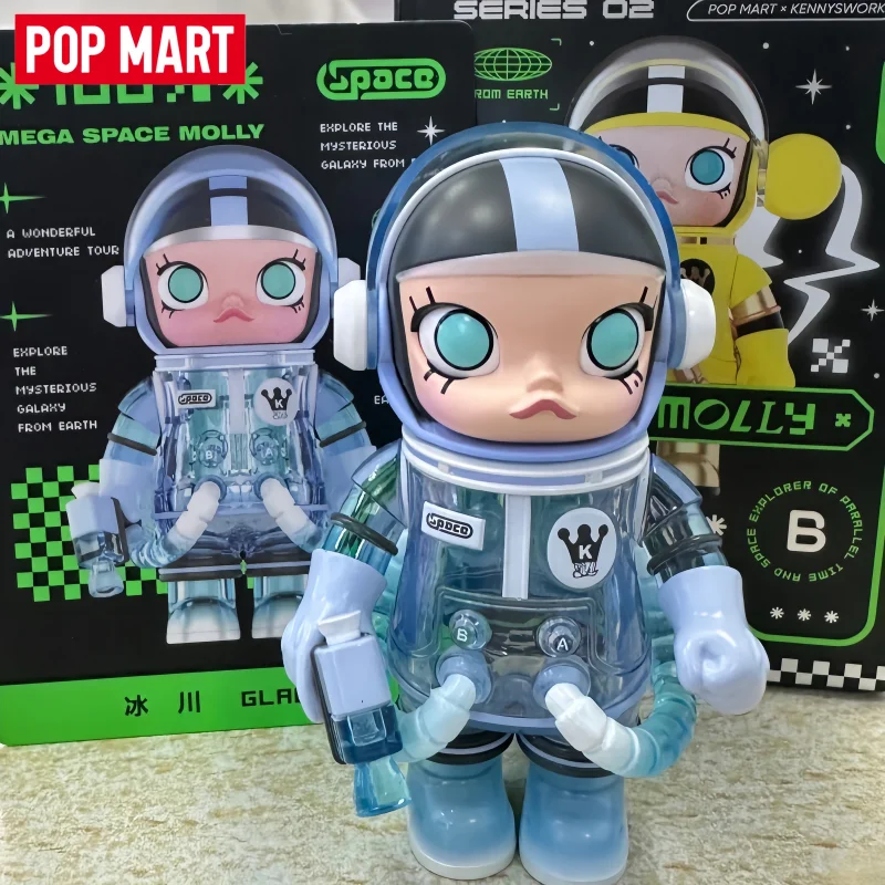 

Genuine POP MART Mega Space Molly 100% Series V2 Blind Box Action Figure Cute Desktop Ornament Collectible Adult Collector Gifts