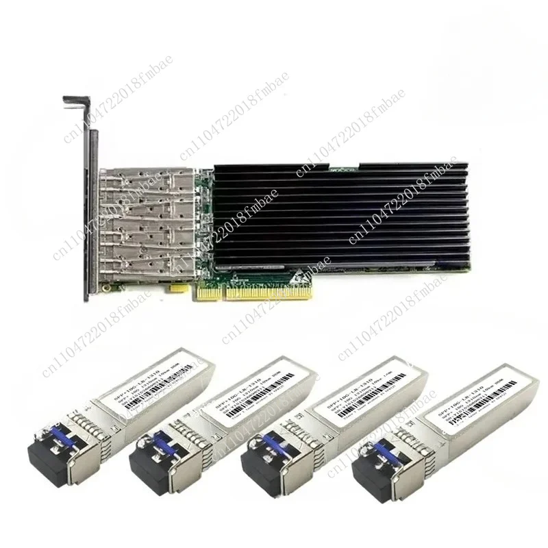 10 Gigabit Etherne X520-DA4 Networks Card PE310G4SPI9L-XR-CX3 Disassembly 95 New