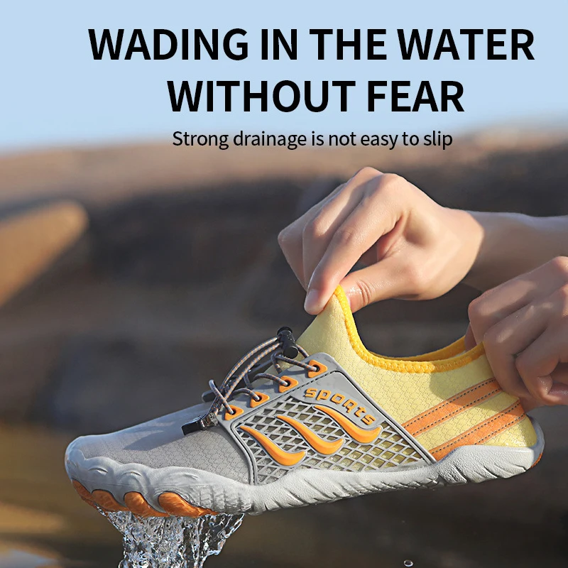 

EOCENE Women Men Barefoot Outdoor Sports Shoes Quick-dry Swimming Beach Climbing Cycling Wading Amphibious Aqua Water Sneakers