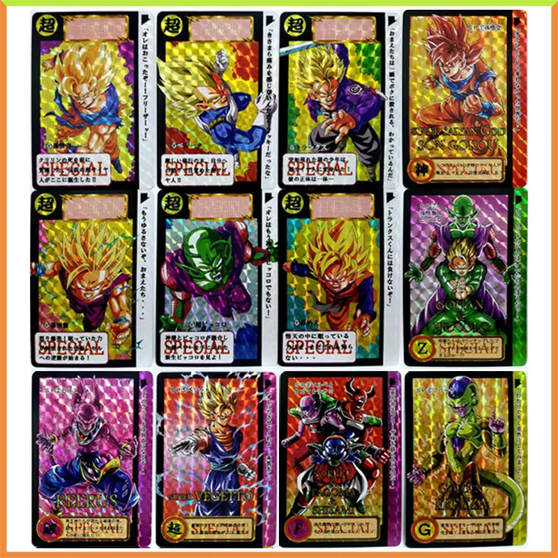 

Аниме Dragon Ball DIY ACG Battle Game Преломление Коллекционные карты Son Goku Piccolo Beerus Frieza Игрушки для мальчиков Подарок на день рождения