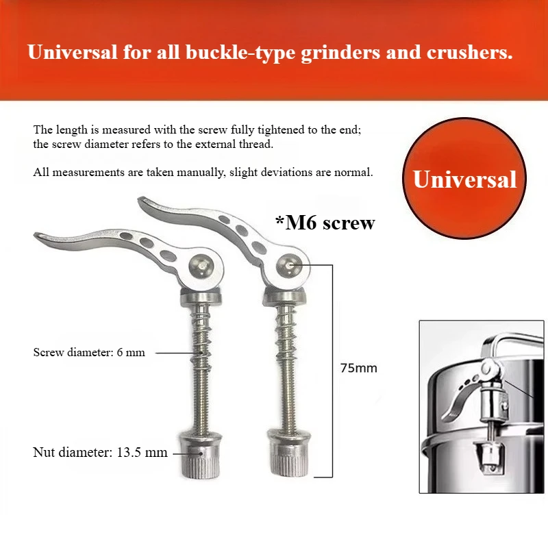 

Универсальная гайка-фиксатор, защелка, винтовой крепеж, запасные части для измельчителя/дробилки
