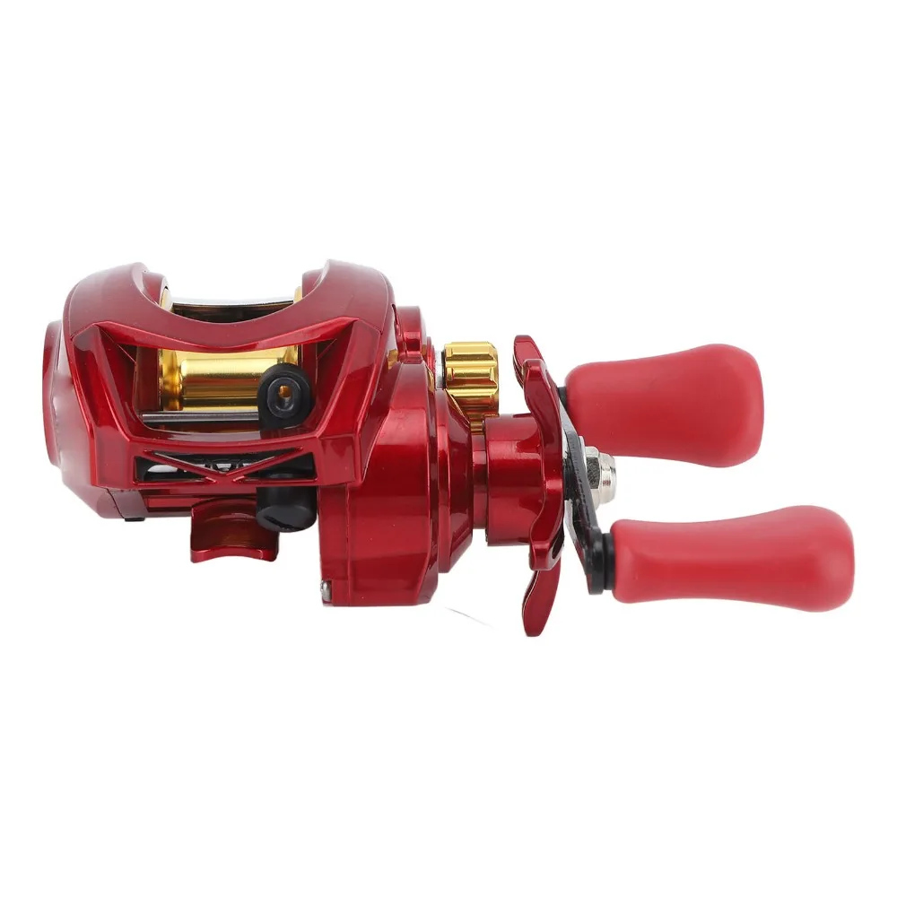 Durable Metal Baitcasting Reel Left/Right Hand 13*11cm Fishing Line Wheel 7.2:1 Fishing Wheel Reservoir Fishing