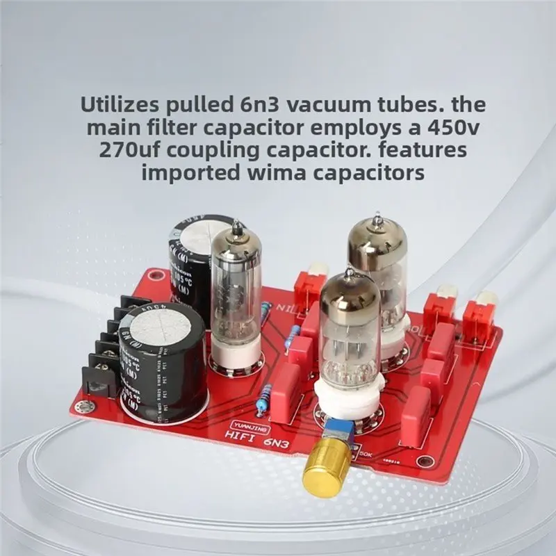 [NEW!A25P】 YJ-6N3 Electronic Tube Audiophile HIFI Tube Preamplifier Featuring Tube Rectifier Functionality HIFI Audio Amplifier