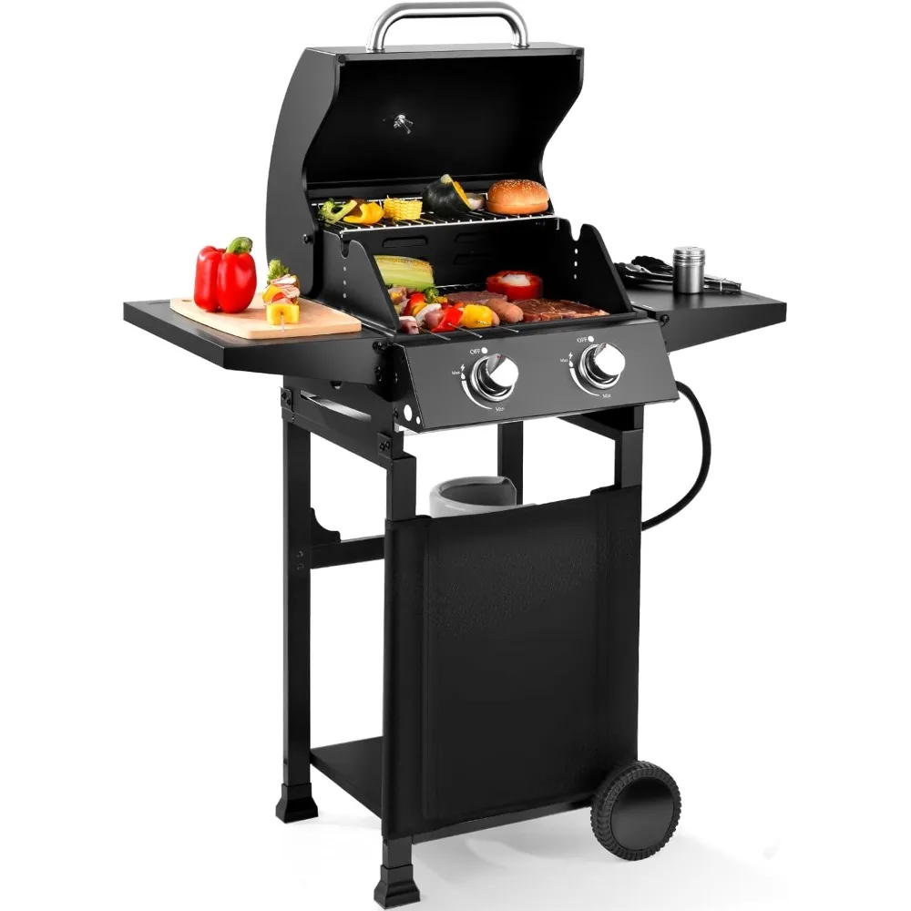 

2-Burner Gas Grill with 234 SQ.IN. Outdoor Grill with 16,000 BTU, Propane Grills with Top Cover Lid, Grills Outdoor Cooking