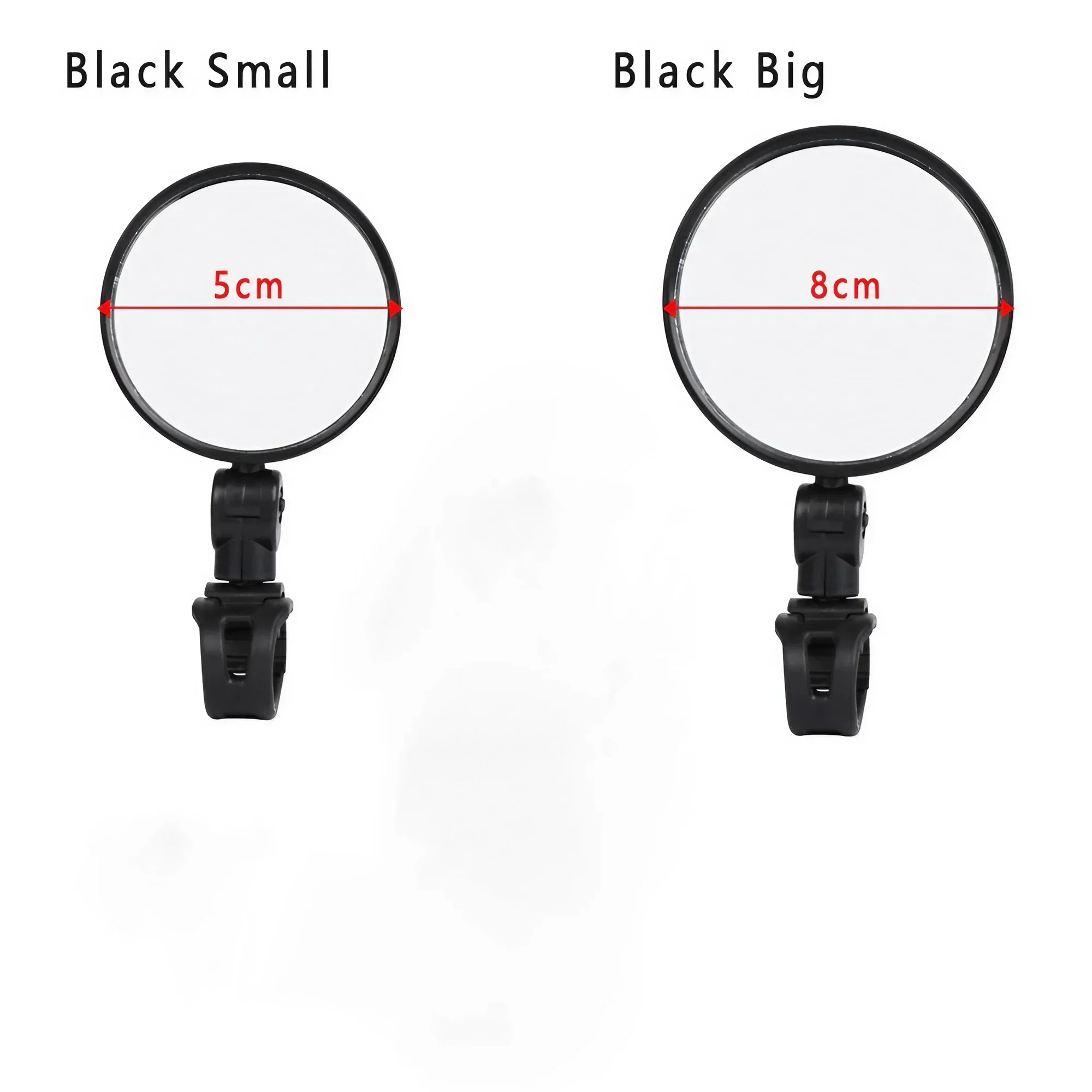 Adjustable Bike Handlebar Rear View Mirror Convex Safety Wide Angle Cycling Bicycle Mirror for Mountain Road Bike Accessories