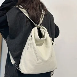 Hot Selling Casual Canvas Fashionable Women's Shoulder Bag 2024 New Versatile Large Capacity Backpack Women's Crossbody Bag