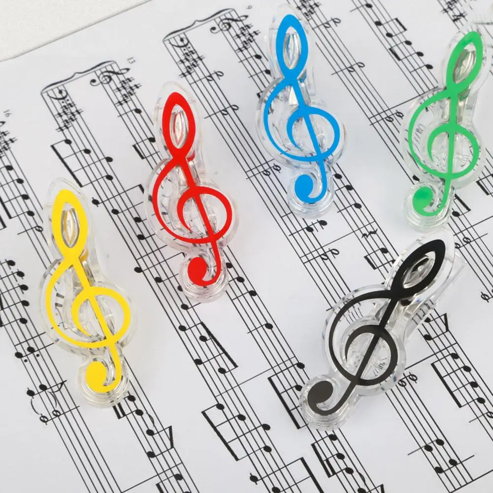 Klip File Anti retak skala musik klip kertas Memo klip indeks Bookmark untuk perlengkapan kantor sekolah dapat digunakan kembali keluar portabel