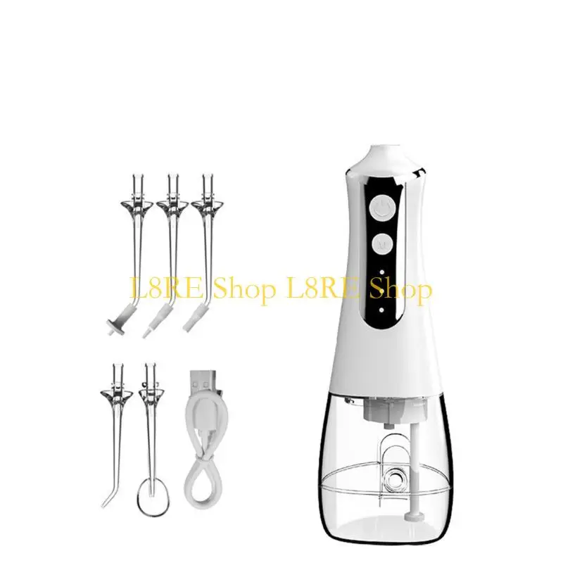 

L8RE Water Dental Flosse Weews выберет переносной беспроводной ирригатор 300 мл перезаряжаемых