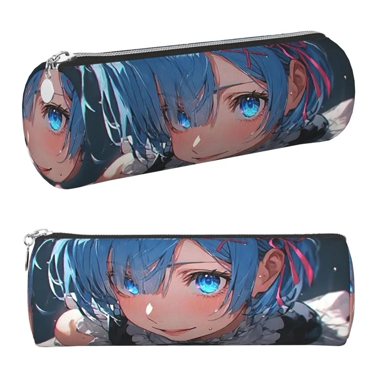 Sexy Niedliches Rem Anime Federmäppchen Stifthalter Zylindrische Stiftbox Federtasche für Jungen Mädchen Schule