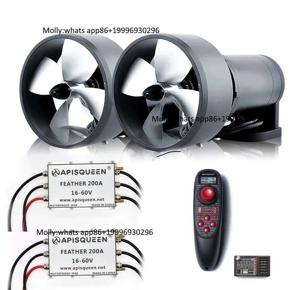 Powerful U40 3500W 45V 40KG 80kg Thrust Underwater Subsea Thruster Motor for Pontoon Platform Battery-powered Boat Kart Boat