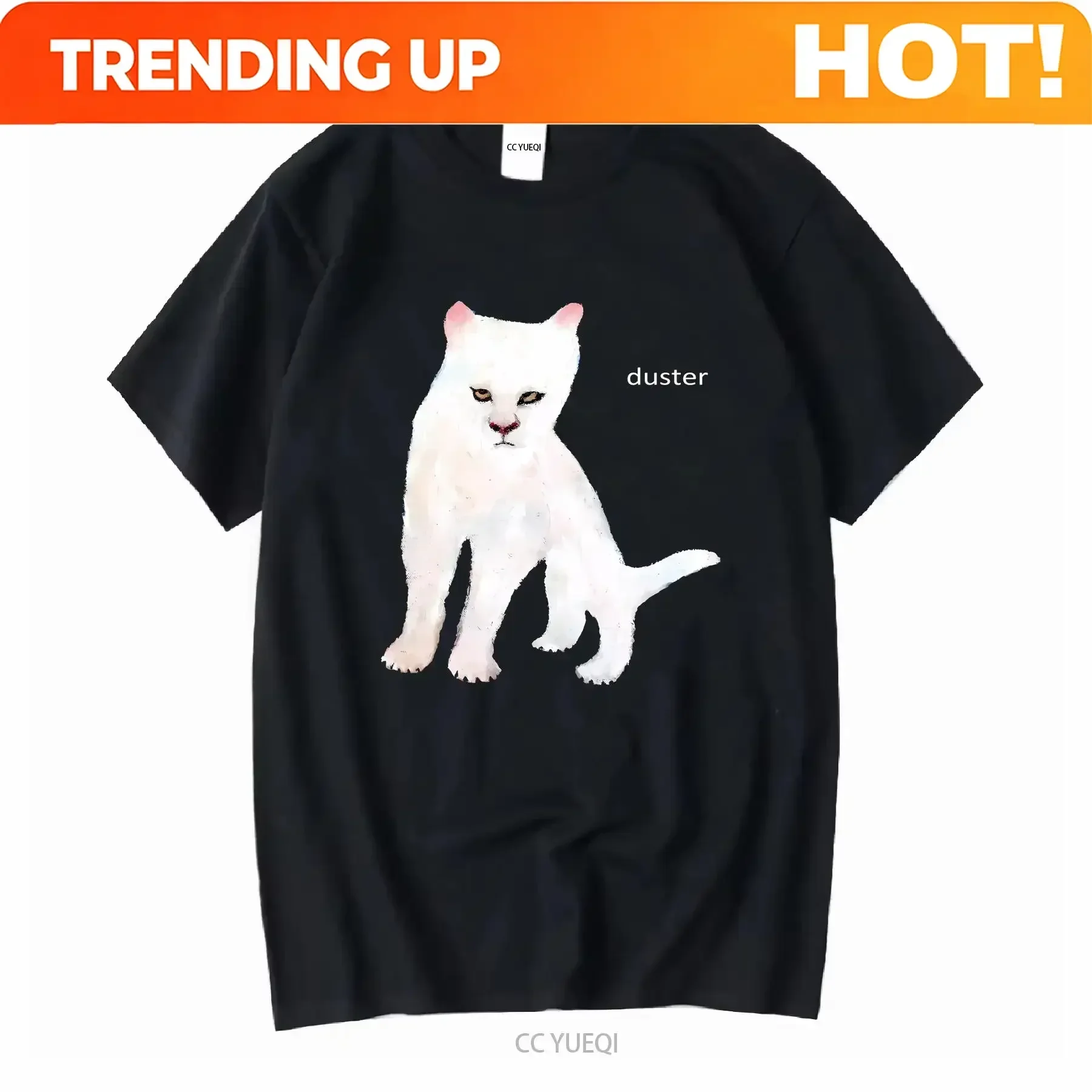 Customization Shirt Rare Duster Band White Cat Album Black All Size T Shirt Long Or Short Sleeves Vintage Washed Soft Designer C