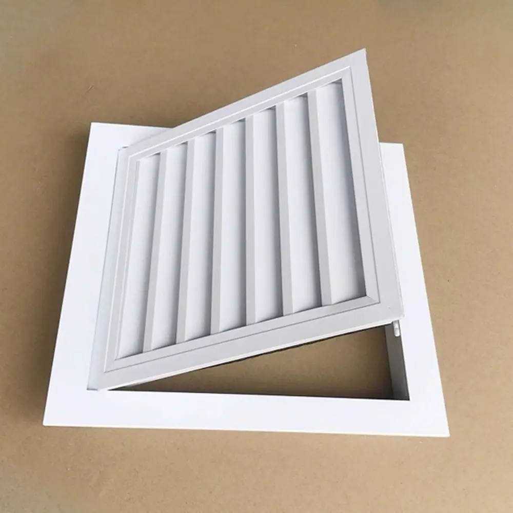 New Aluminum Alloy Air Vent Grille Square White Return Air Grill With Mesh Ventilation Grille Exterior Walls