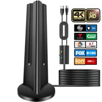 VUELVE Antena Digital HDTV Interior 360 °   y antena de TV de recepción de largo alcance para TV con antena DVB-T DVB-T2