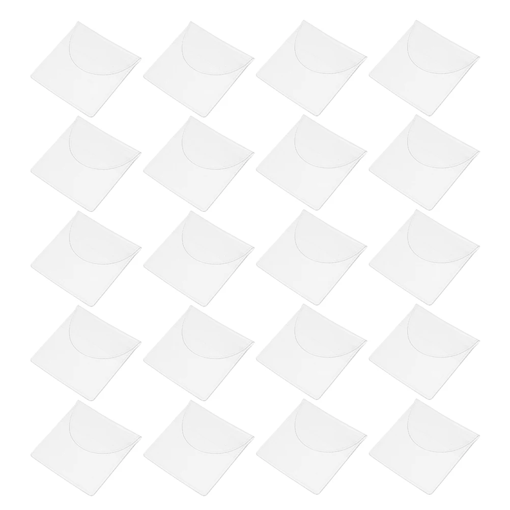 

50Pcs Clear Coin Sleeve Holders Transparent Plastic Protector for Commemorative Challenge Coins Secure Closure Display