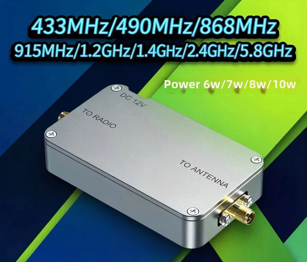 433M/490M/915M/2.4G/5.8G bidirectional amplifier, RF module WIFI signal booster