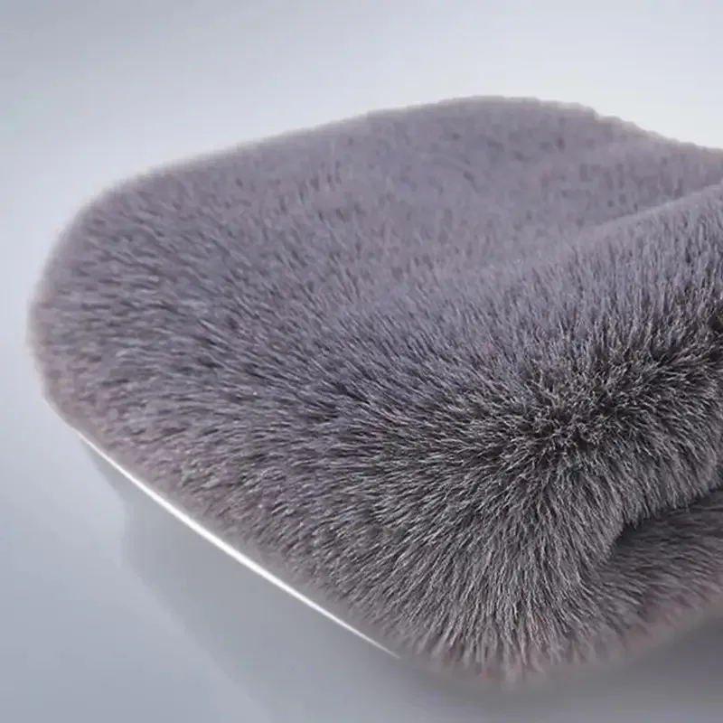 1組 冬用暖かい膝パッド フェイクラビットファー レッグウォーマー 男女兼用 防寒レッグパッド スポーツ サイクリング スキー用 レッグプロテクター