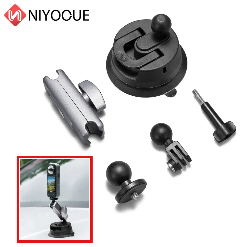 Camera Suction Cup Bracket for Go Pro  Magnet Car Mount Base Stand for insta360 DJI OSMO Action Camera Accessory