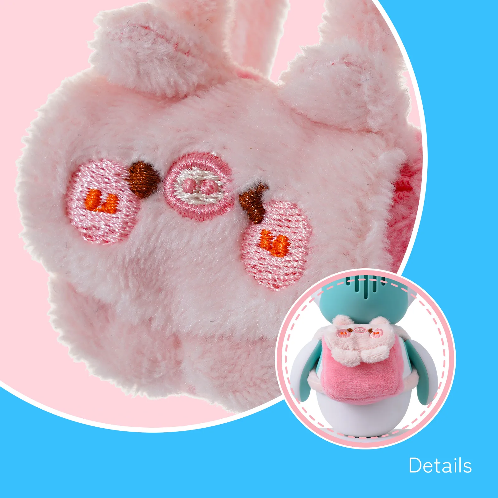 4 قطع من ملحقات ألعاب الروبوت Eilik حقيبة ظهر صغيرة، للهدايا التفاعلية Eilik (4 قطع ألعاب فقط، الروبوت غير متضمن)