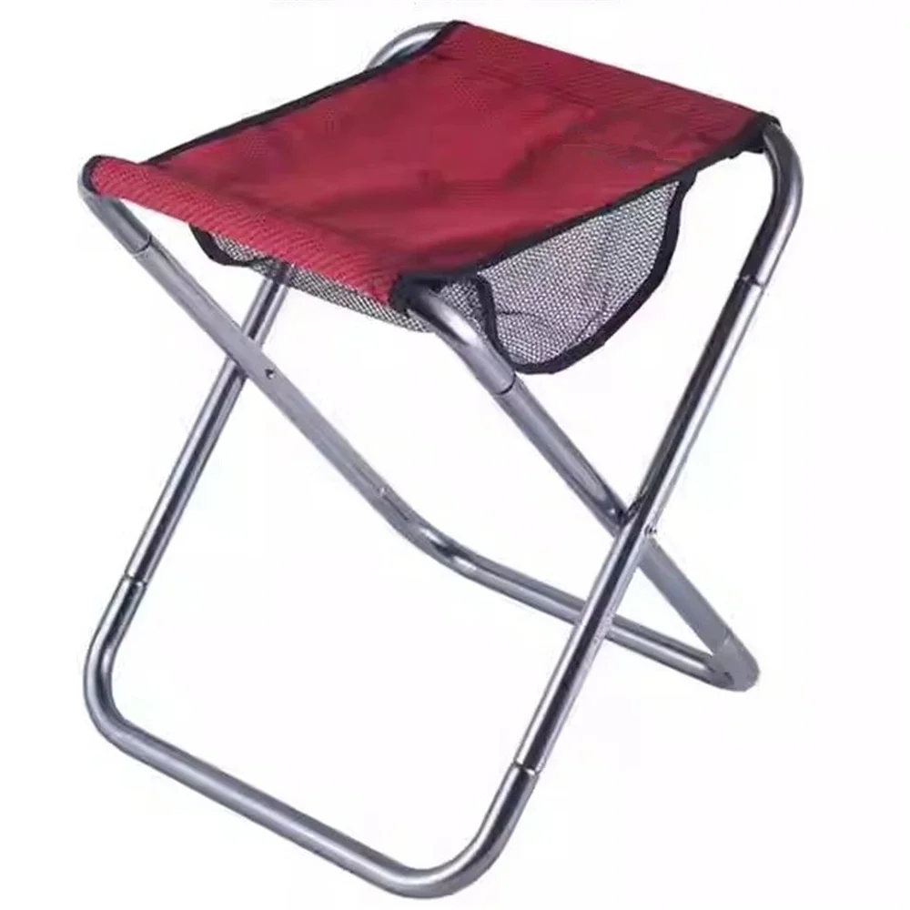 Portable Folding Adult Chair Max Load 150KG Outdoor Camping Fishing Chair Leisure Beach Chairs Picnic Leisure Travel Stool