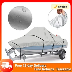 Boat Cover Yacht Outdoor Protection Waterproof Heavy Duty Silver Reflective 300D Oxford Fabric Anti-smashing Durable Tear Proof