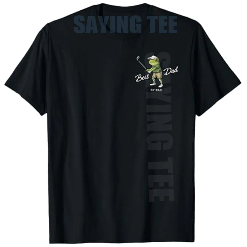 Bester Papa der Welt Lustiges Golf-Frosch-Papa Golf-T-Shirt Y2K Ästhetische Kleidung Herrenmode Outdoor Golfer T-Shirt Neuartiges Geschenk – Detail 3
