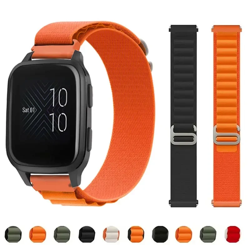 20mm 22mm Nylon Trail Loop For Garmin Vivoactive 4 3 Music Venu SQ 2 Plus Strap For Forerunner 245 645 55 158/Vivomove 3 Band