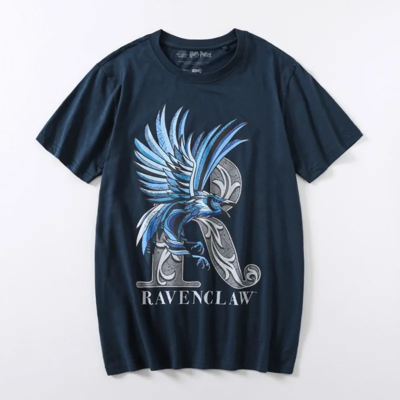 Gran oferta de verano RAVENCLAW Harry Potter Escuela de brujería y magia Harry Potter Camiseta de manga corta de algodón para hombre