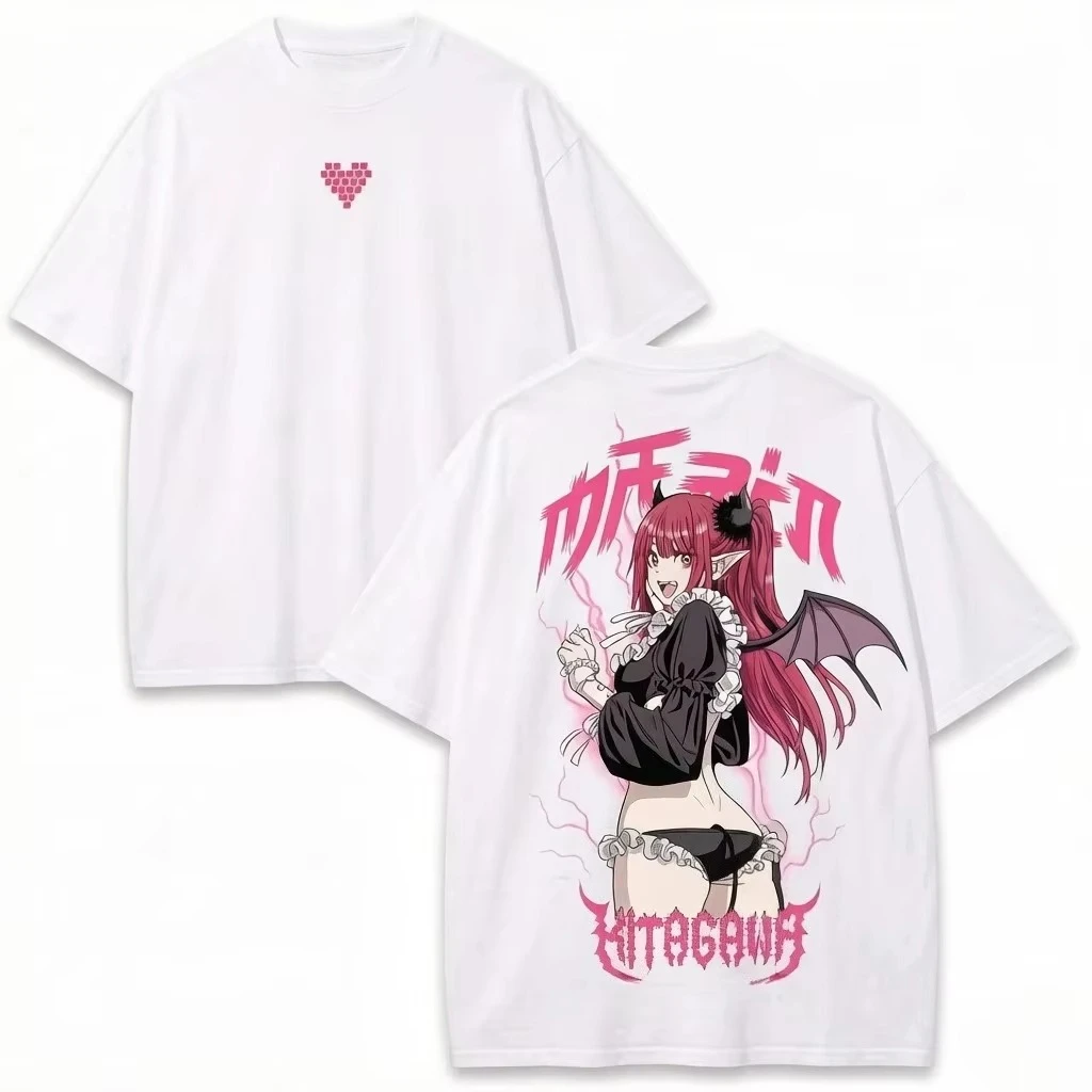 My Dress Up Darling Marin Kitagawa Anime Graphic T Shirt Manga Aesthetic Casual Oversized Cotton Short Sleeve Streetwear Tee