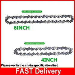 4 / 6 Inch Mini Steel Chainsaw Chain Electric Electric Saw Accessory Replacement Electric Chain Saw Chain