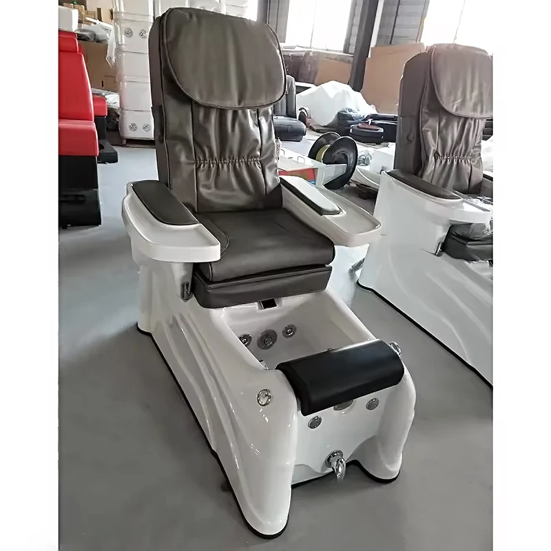 Révision Triple banc 2019 repose-pieds plate-forme prix pas cher chaises de spa luxe débordement d'ongles baignoire rose Salon manucure pédicure chaise