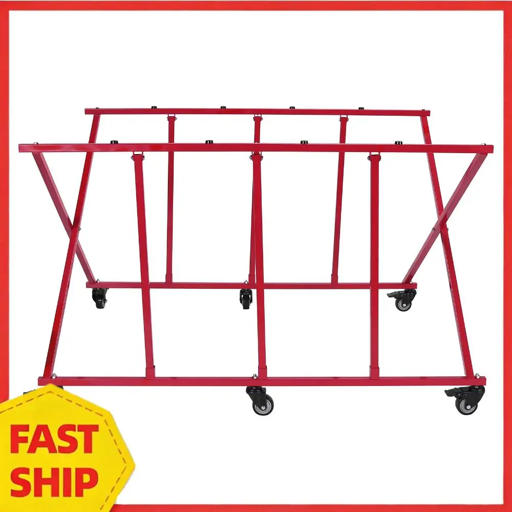 

Powder Coated Auto Body Dolly W/6 Wheels Automotive Body Truck Bed Cart 800lbs Weight Capacity for Car Storage & Workshop