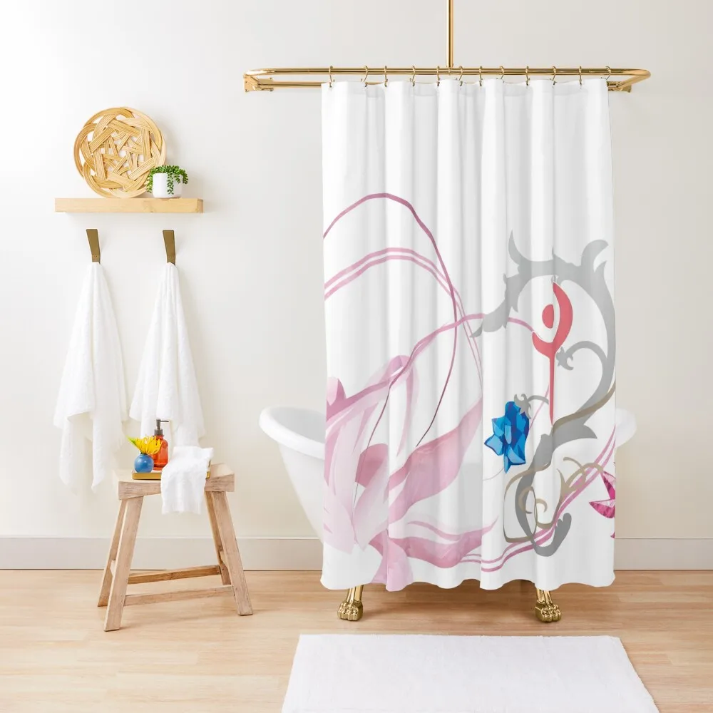 

FFXIV White Mage Job Mat Shower Curtain For Bathrooms Modern Showers For Bathroom Shower Waterproof Curtain
