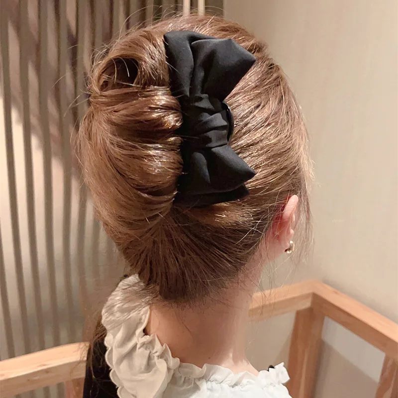 Новый бант в китайском стиле U-образная заколка для волос, ежедневная заколка для волос Cheongsam Hanfu, изысканный артефакт для волос в стиле интернет-знаменитостей