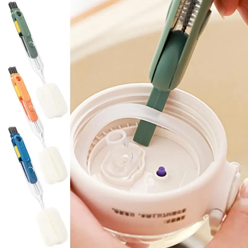 

Cup Brush Cup Cleaning Brush Multi-functional Feeding Bottle Brush Household Cleaning Tools 5 In 1 Crevice Cleaning Cup Brushes