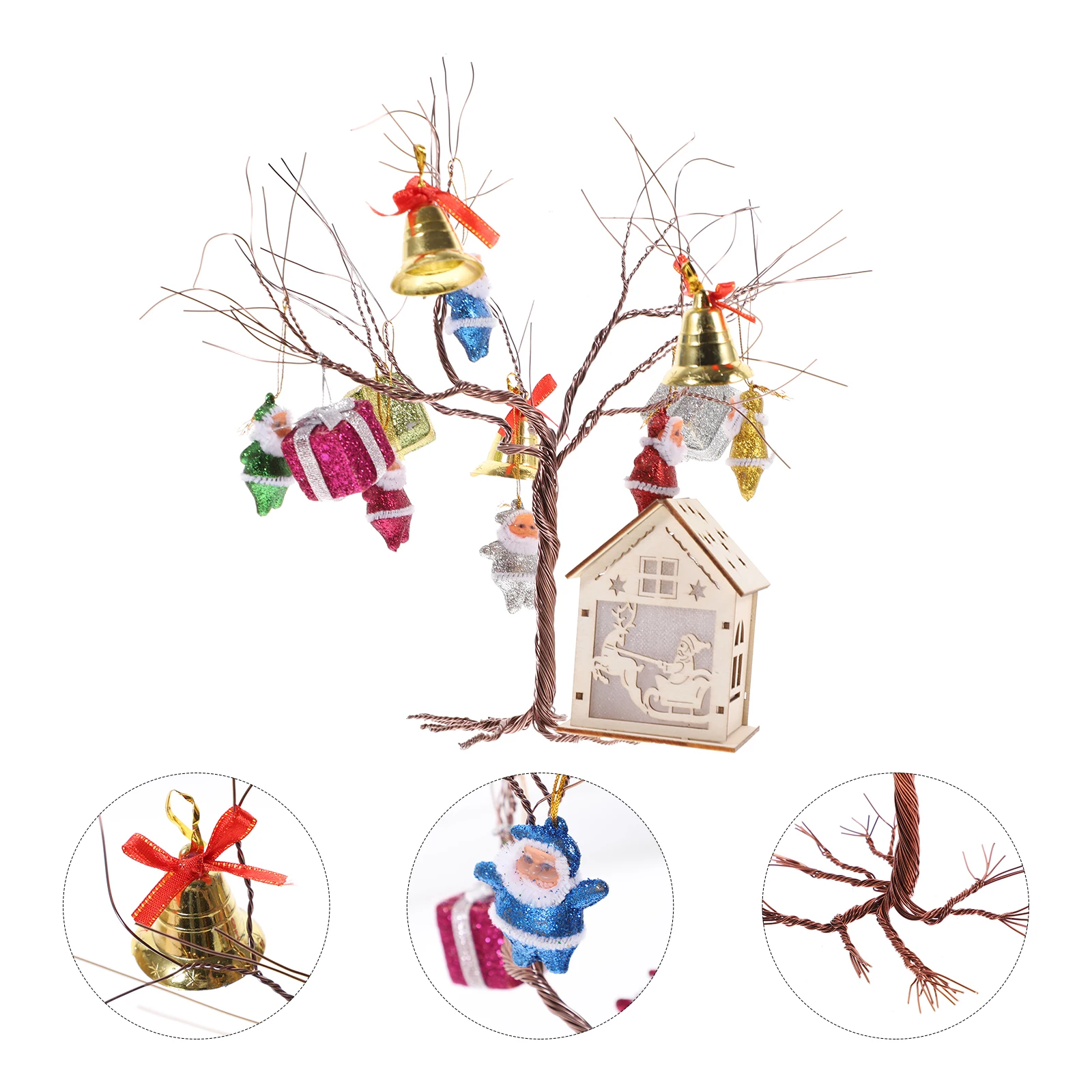 

Bell Ornaments Christmas Decorations Iron Wire Tree Supplies DIY Craft Kit Kits Material Package