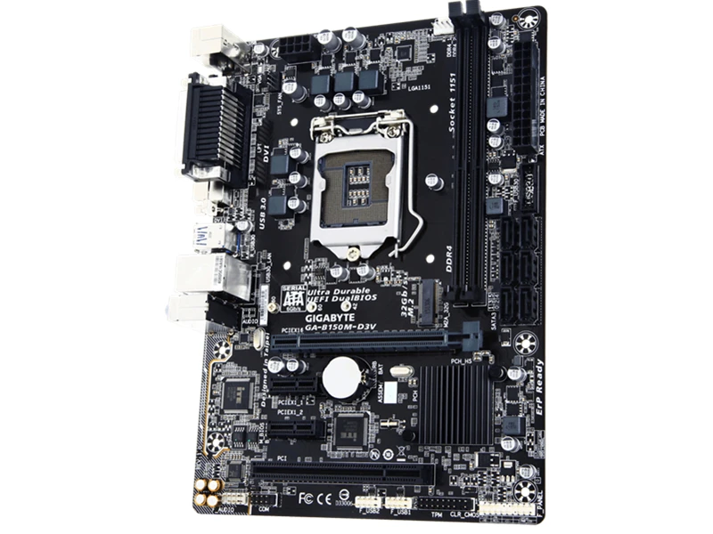 For Gigabyte B150M-D3V, Support Seventh Generation U 1151 Pins, High Speed M.2